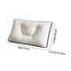thumbnail image 3 of Almohada ergonómica de espuma para soporte cervical del cuello | Almohada ortopédica transpirable para aliviar el dolor | Cubierta blanca de punto | Duerme de lado y de espaldas, de varias tallas, 3 of 9
