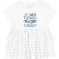 thumbnail image 3 of Inktastic Baby's First Christmas 2025-snowman Girls Baby Dress, 3 of 5