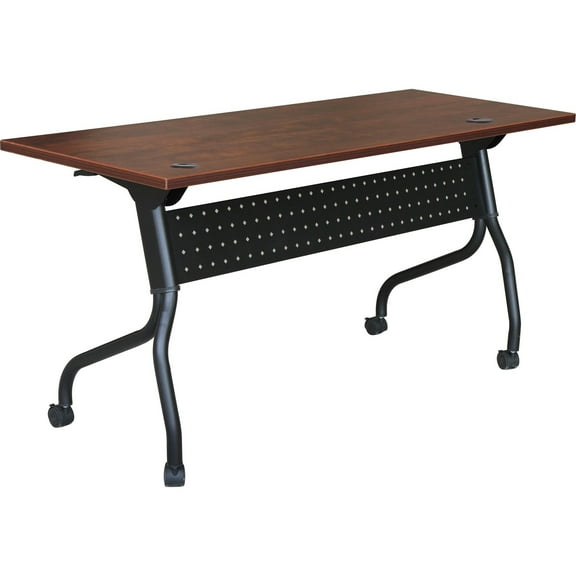 Lorell, LLR59516, Cherry Flip Top Training Table, 1 Each