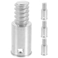 thumbnail image 1 of 4 Pcs Embout Fileté Adaptateur de Balai Remplacement Poignée en Acier Inoxydable Type Américain, 1 of 8