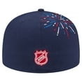 thumbnail image 4 of Men's-New Era  Navy Pittsburgh Penguins Americana Fireworks 59FIFTY Fitted Hat, 4 of 5