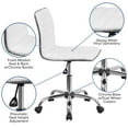 thumbnail image 4 of Emma + Oliver 48" Wide Black Electric Adjustable Standing Desk & White Ribbed Office Chair, 4 of 14
