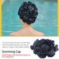 thumbnail image 3 of DEWIN Swim Cap, Sombrero de Natación Retro Floral Flower Fashion Elastic Swiming Hat Long Hair Swim Bathing Cap para Mujeres Niños (Azul), 3 of 4