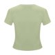 thumbnail image 4 of Top corto ajustado de manga corta para mujer - Camiseta básica informal con cuello redondo 2025 - Mezcla de rayón suave y elástico para uso diario, 4 of 5