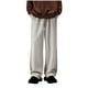 thumbnail image 2 of Pantalones cargo de poliéster con laminación lateral y cordón ajustable de color liso para hombre, 2 of 6