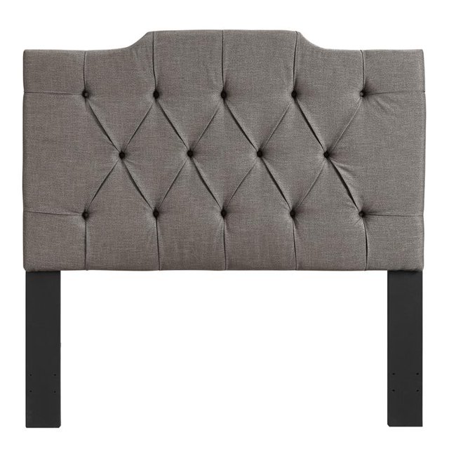 Home Fare Hanover Style Tufted Full / Queen Headboard in Grey