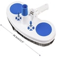 thumbnail image 3 of 13inch Weighted Pool Vacuum Head With Nylon Bristles Swivel Hose Connection Cleaner For Swimming Pool, 3 of 8
