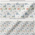 thumbnail image 2 of Soimoi Cotton Voile Fabric Fish & Octopus Ocean Print Sewing Fabric Yard 42 Inch Wide, 2 of 7