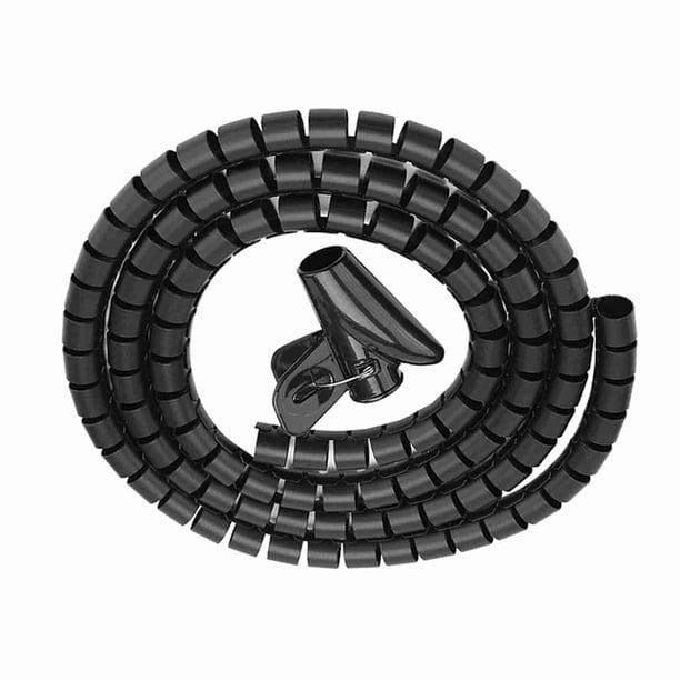 ORGANIZADOR DE CABLES DE TUBO Espiral PROTECTOR DE CABLE ENVOLVENTE PARA USO EN EL HOGAR Y LA OFICINA