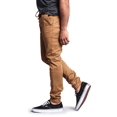 thumbnail image 2 of Victorious Men's Slant-Pocket Skinny Jogger Twill Pants JG876 - Wheat - 5X-Large, 2 of 5