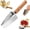 1pc, variant on Triangle Watermelon Cutter Slicer, Stainless Steel Fruit Cutter with Protective Cover, Wooden Handle Melon Slicer Tool for Watermelon, Cantaloupe and Fruit Cubes (1pc)