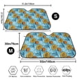 thumbnail image 3 of Kdxio Sunflowers Print Windshield Sun Shade,UV Rays and Sun Heat Protection,Sunshade for Car Windshield,Car Shade Front Windshield - Small, 3 of 6