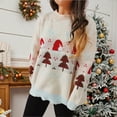 thumbnail image 5 of shqvo Christmas Sweaters for Women Funny Pattern Cute Xmas Long Sleeve Tops Casual Loose Christmas Knit Tops Womens 2025 Blouse Winter Fall, 5 of 9