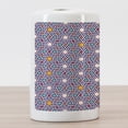 thumbnail image 3 of Orient Ceramic Toothbrush Holder, Geometric Lines and Stars Based on Traditional Oriental Eastern World, Decorative Versatile Countertop for Bathroom, 4.5" X 2.7", Multicolor, by Ambesonne, 3 of 4