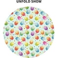 thumbnail image 3 of Easter Eggs Tablecloth, Cute Bunny Table Cloth for Party Decoration, Round 60 Inch, Happy Easter Themed Tablecloths for Dinner Kitchen Party Picnic, 3 of 6
