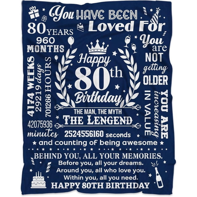 LHSHID 100th Birthday Gifts for Women 100th Birthday Blanket 100 Year Old Birthday Gifts for Granma Mom Wife Sister Birthday Gifts for Women Happy 100th Birthday Party Decorations 50x60in