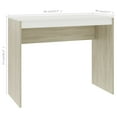 thumbnail image 4 of vidaXL Desk White and Sonoma Oak 90x40x72 cm Engineered Wood, 4 of 4