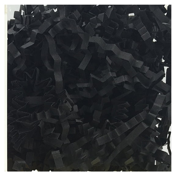RENDZJ 100g Crinkle Cut Paper Shred Filler Easter Basket Filler Stuffing (Black)