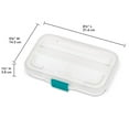 thumbnail image 3 of Sterilite Convenient Small Divided Clear Storage Pencil Box & Latch Lid, 12 Pack, 3 of 12