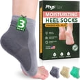 thumbnail image 1 of Calcetines hidratantes PhysFlex para talones agrietados, 3 pares, 1 of 7