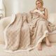 thumbnail image 2 of Manta polar Sherpa de Blanket Gracelife, 150 x 200 cm, color beige, 2 of 9