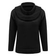 thumbnail image 4 of NMMUED Cowl Neck Sweater for Women Sweater Tops for Women Knits Clothing Womens Long Sleeve Tops Womens Tops Casual Knit Sweater for Women Elegant Tops for Women Black M, 4 of 5