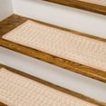 thumbnail image 2 of Colonial Mills HT91A008X028S-7 8 x 28 in. Hayley Tweed Stair Tread Mats, Natural - Set of 7, 2 of 3