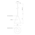 thumbnail image 2 of 492710-WH/GD-Kuzco Lighting-Dorothy - 1 Light Pendant-14 Inches Tall and 10 Inches Wide-White/Gold Finish    -Traditional Installation, 2 of 2