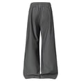 thumbnail image 5 of Mens Joggers Casual Loose Drawstring Elastic Waist Wide Leg Pants Outdoor Sport Cropped Pants with Pockets, 5 of 10