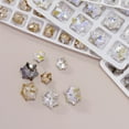 thumbnail image 4 of 2Pcs Nail Art Rhinestone Pointed Bottom Shining Three-dimensional DIY Sparkling Glitter Irregular Manicure Fake  Women Supply, 4 of 10