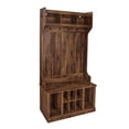 thumbnail image 2 of 2024 New Hall Tree with Bench and Shoe Storage, Entryway Bench with Coat Rack, Mudroom Bench with 8 Open Compartments, Side Hooks & Top Shelf for Hallway, Living Room, 2 of 7