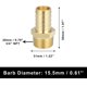 thumbnail image 4 of 10uds NPT Macho Agua Tubería Adaptador Latón Accesorio Conector 3/4 pulgadas Unique Bargains adaptadores de inyección de combustible automotriz, 4 of 6