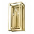 thumbnail image 2 of 3 Light Wall Sconce-16 Inches Tall And 8 Inches Wide-Rubbed Brass  Finish Z-Lite 3038-3S-Rb, 2 of 2