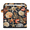 Multicolor 2, variant on CURLYOOT Coastal Starfish Coral Cube Storage Bin 11 Inch Fabric Storage Cube for Shelves Decorative Foldable Basket with Leather Handle for Closet Shelves Organizer