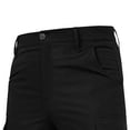 thumbnail image 3 of Mens Work Pants Water Resistant Ripstop Elastic Waist Outdoor Breathable Cargo Pants with Muti Tool Pockets Size XS-2XL Black, 3 of 5