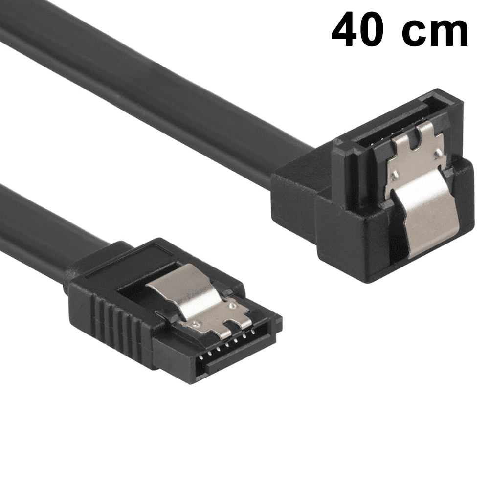 18 Inches 4-Pack 90 Degree Right-Angle 6.0 Gbps SATA III Cable 