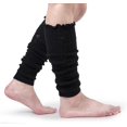 thumbnail image 5 of YooGuoGuo Women Leg Warmers with Holes - Warm Ruffle Stripe Leg Sleeves - Winter Knee High Footless Socks, 5 of 6