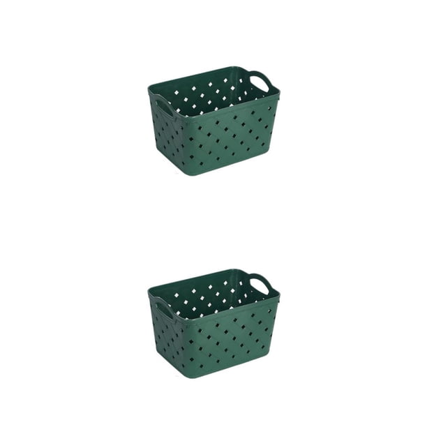 Kearding Cesta de almacenamiento ahuecada ordenada y ordenada para baño, cocina, ahuecada debajo del estante, cestas de almacenamiento, caja de Type1 NO1