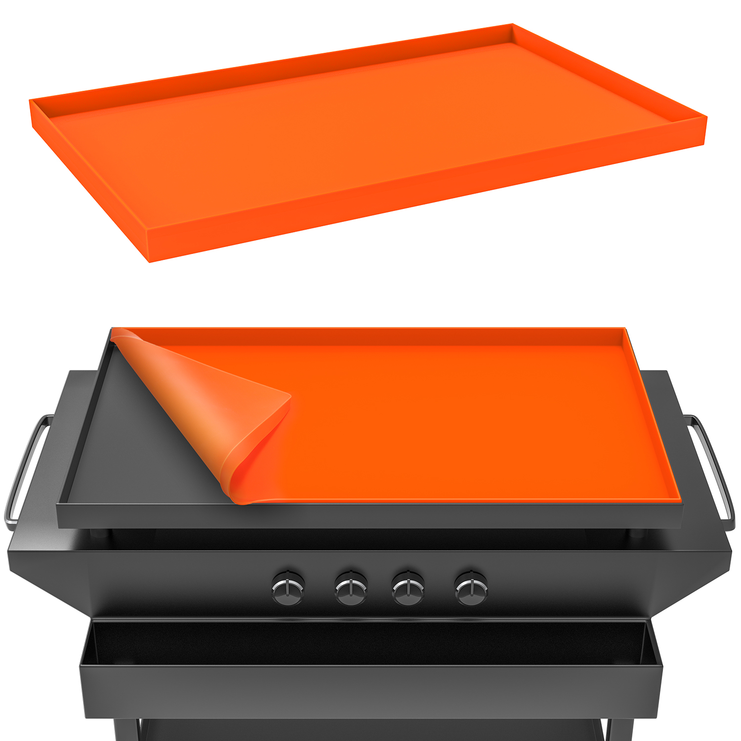 28 Inch Griddle Mat for 28" Blackstone Grill, Food Grade Silicone