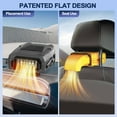 thumbnail image 4 of MUSICOZY Car Heater Fan 12v 150w Winter Windshield Defogger and Defroster,2 in 1 Portable Car Fast Heating Cooling Fan Can Heat for Seat with 1.4M Line, 360° Rotatable Base Car Heater(Yellow), 4 of 14