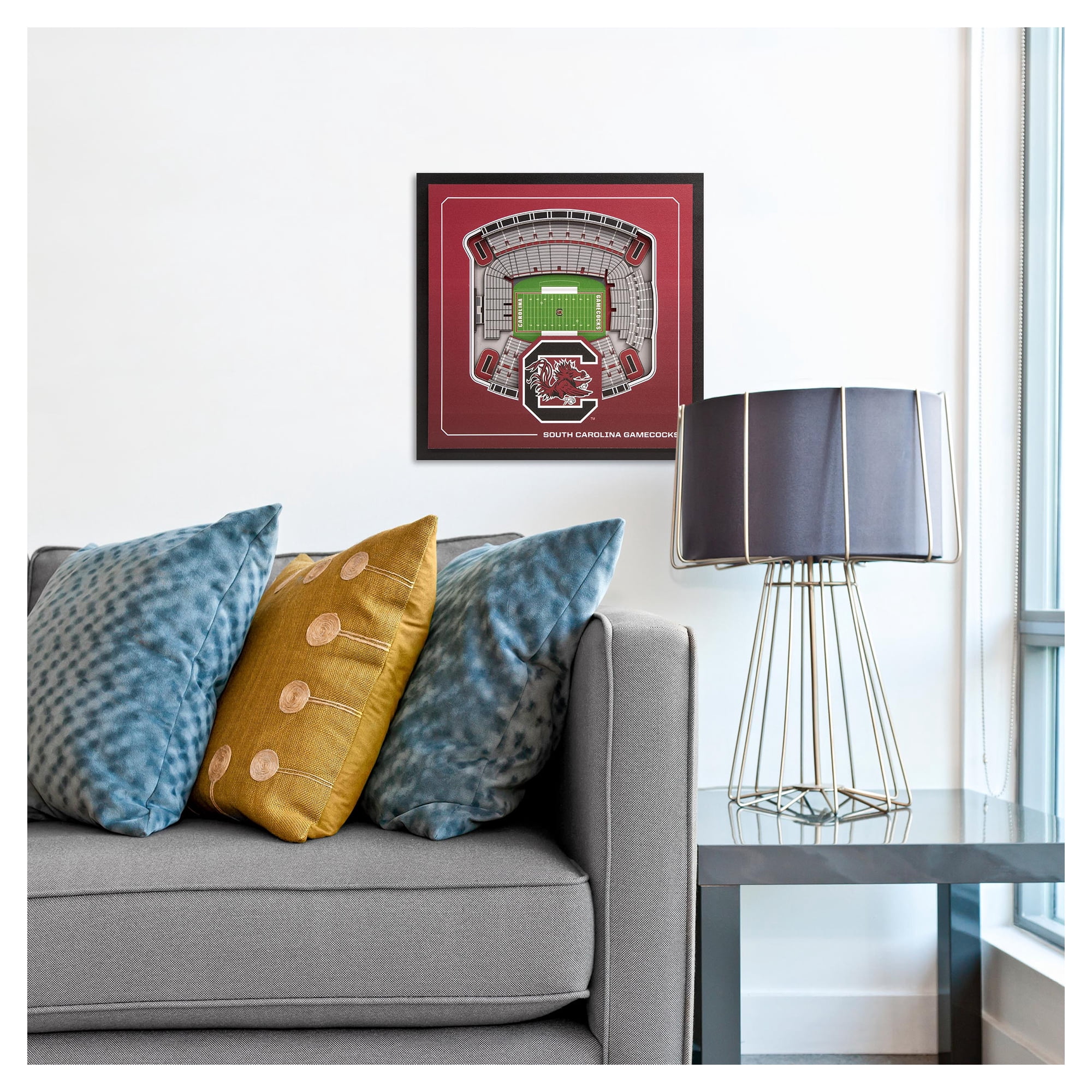 IDNA South Carolina Gamecocks 12" x 12" Stadium Series 3D Wall Art