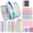 59pcs - Blue, variant on MoKo 60Pcs Aesthetic School Supplies with Pencil Case for Students Stationary College Essentials, Pink