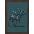 thumbnail image 1 of Moose - Scenery Animal Silhouette - Lantern Press Artwork (12x18 Giclee Art Print, Gallery Framed, Espresso Wood), 1 of 1