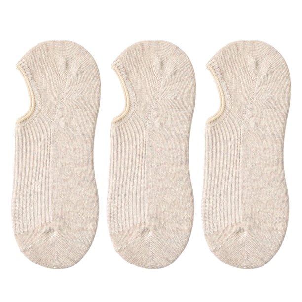 Calcetines deportivos antideslizantes invisibles superficiales antideslizantes de silicona de algodón para todas las estaciones calcetines finos para mujer