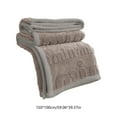 thumbnail image 3 of Solid Color Flannel Blanket 59.06×39.37In Embossed Floral Coverlet Design Organizer For Optimal Winter Warmth Soft Texture Multi Use Easy Wash Dry Sofa Bed Outdoor Home Daily Decor Blankets, 3 of 6