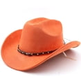 thumbnail image 2 of Western Cowboy Hat For Outdoor Adventure Travel Riding And Country Style Craftsmanship With Curved Brim And Timeless Appeal, 2 of 3
