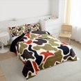 thumbnail image 4 of Feelyou Cartoon Fashion Camo Bedding Comforter Set for Teens, Chic Camouflage Twin Comforter Sets, Green Square Abstract Reversible Bedding Set, Super Cozy Room Decor, 2-Piece, 4 of 9