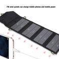 thumbnail image 2 of Cargador solar 7W 5.5V Camping al aire libre Energía solar Bolsa plegable Cargador de teléfono con cable para iluminación del hogar Camino de césped de jardín al aire libre, 2 of 5