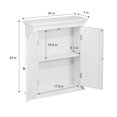 thumbnail image 3 of Teamson Home Glancy 20" x 24.02" Removable Wall Cabinet, White, 3 of 8