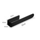 thumbnail image 3 of Toallero sin perforaciones - Toallero de baño autoadhesivo resistente de 35 cm - Toallero montado en la pared - Toallero sin perforaciones para cocina o baño (negro), 3 of 5